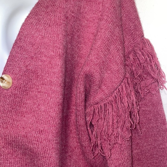 NWT— &MERCI |  Fringed Sleeve cardigan size | large - Picture 3 of 10